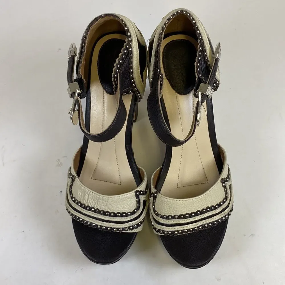 YKnotbranded Western Honky Tonk Wear Genuine‎ Leather Heels A10
